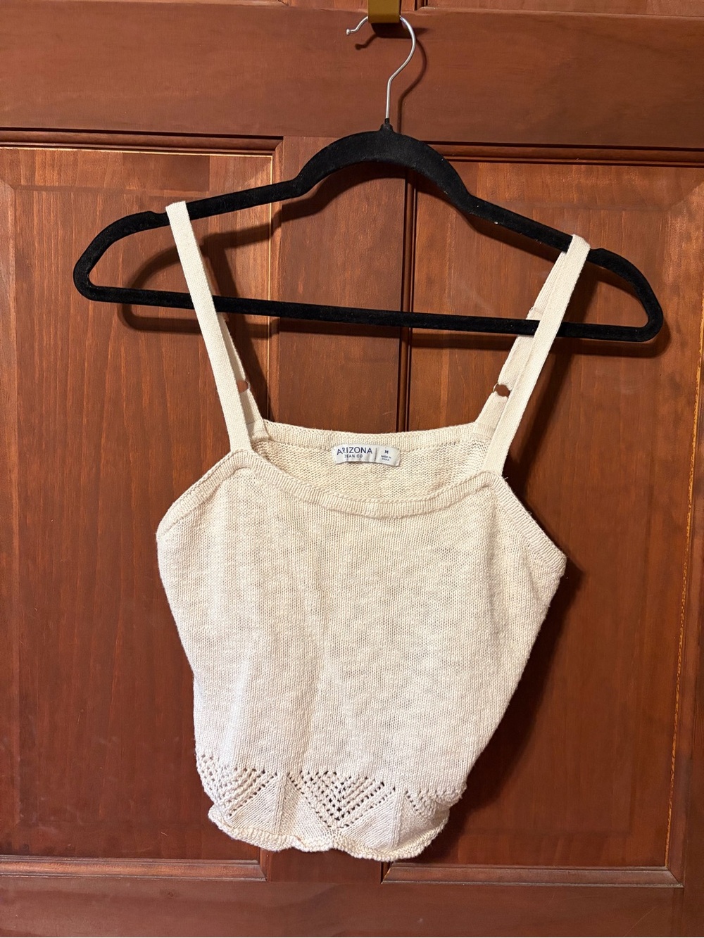 Cream Knit Tank Top
